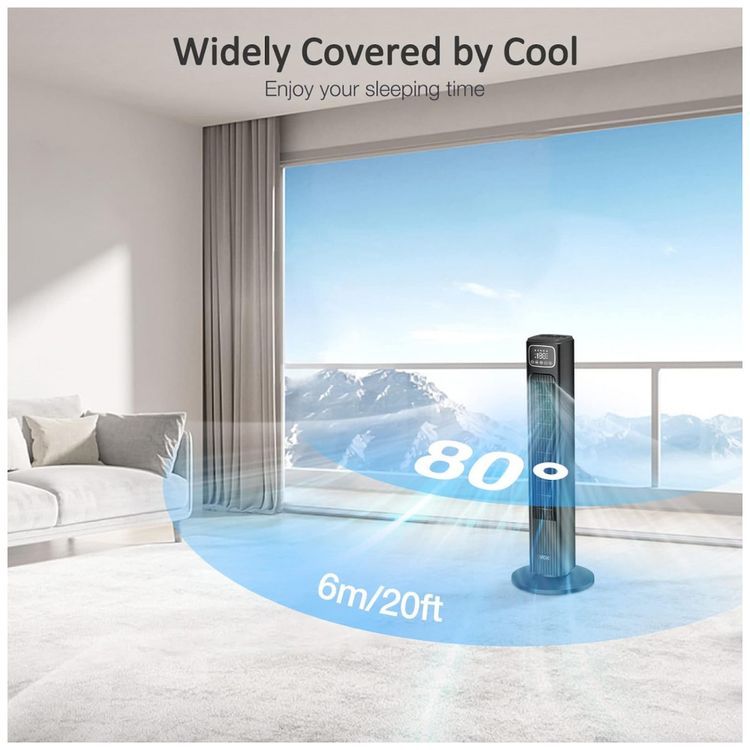 Ventilador-de-Torre-com-3-Velocidades-Controle-Remoto-Tela-foto-5