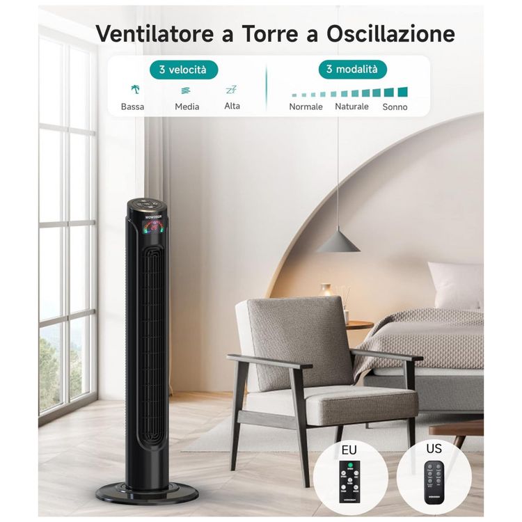 Ventilador-de-Torre-com-3-Velocidades-Controle-Remoto-e-foto-1