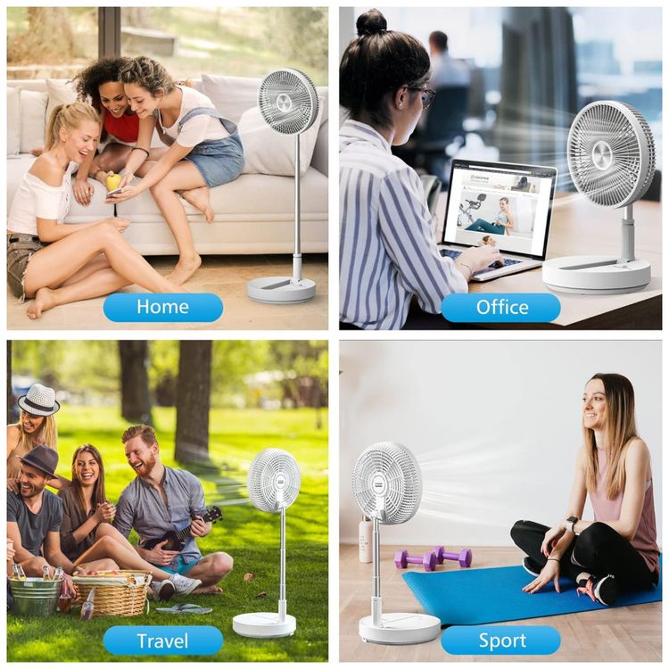 Ventilador-de-Mesa-Portatil-com-Altura-Ajustavel-Controle-foto-3