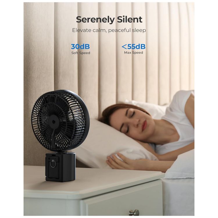 Ventilador-de-Mesa-Portatil-com-Altura-Ajustavel-Controle-foto-4