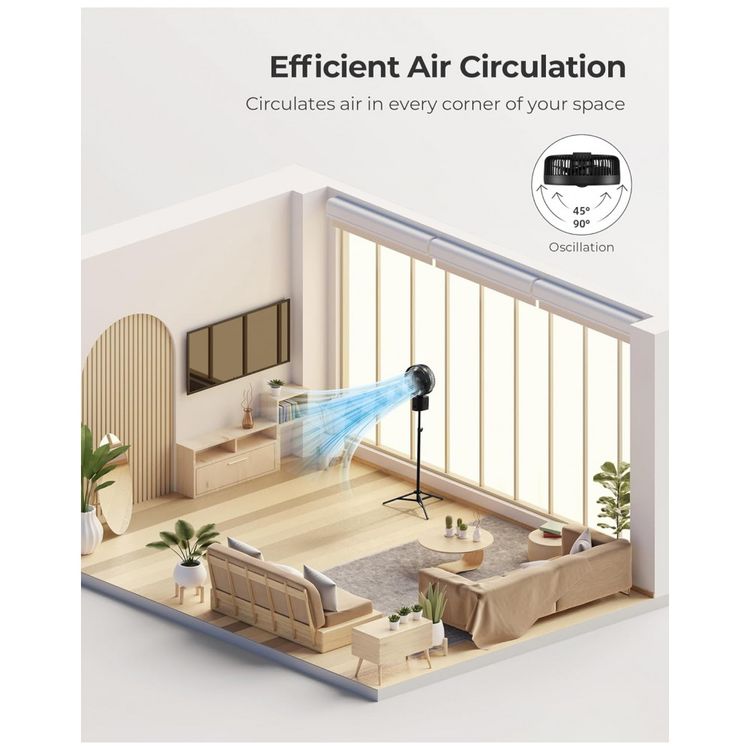Ventilador-de-Mesa-Portatil-com-Altura-Ajustavel-Controle-foto-5