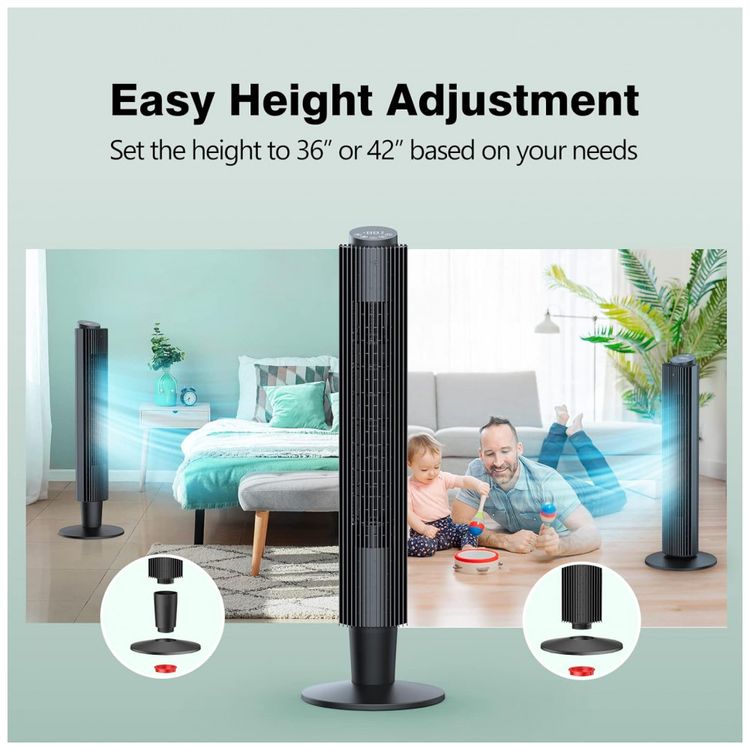 Tower-Fan-42-90-Oscillating-Tower-Fan-with-5-Fan-Speeds-foto-3