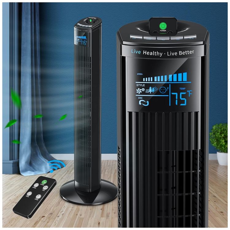 Ventilador-de-Torre-com-3-Velocidades-Controle-Remoto-e-foto-0