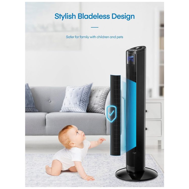 Ventilador-de-Torre-com-3-Velocidades-Controle-Remoto-e-foto-3