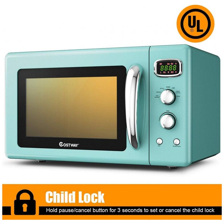 Micro-Ondas-Retro-de-Bancada-SIMOE-com-5-Configuracoes-900W-foto-4