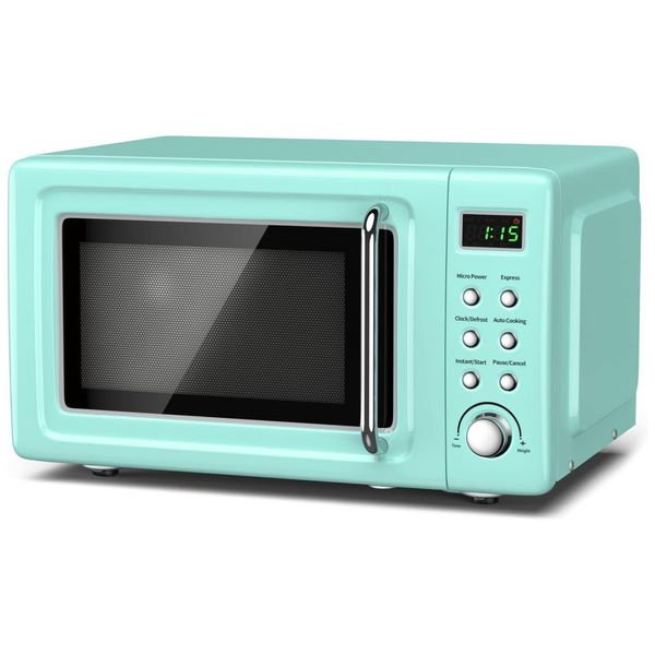 Micro-Ondas-Retro-de-Bancada-com-8-Configuracoes-700W-foto-0