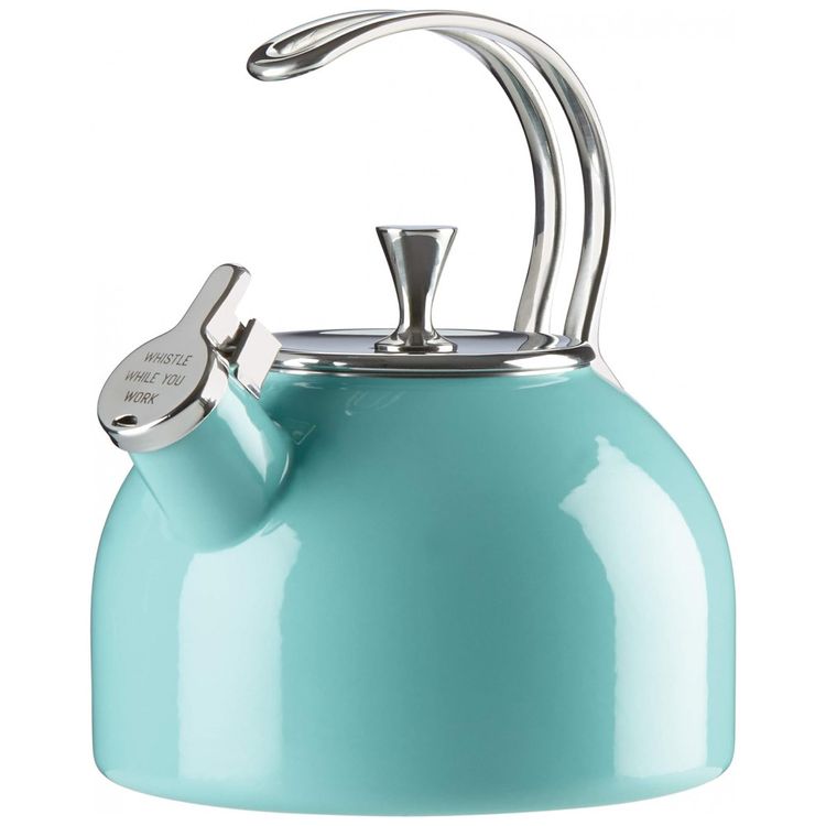 Chaleira-de-Cha-2.5L-em-Aco-Inoxidavel-com-Apito-Turquesa-foto-1