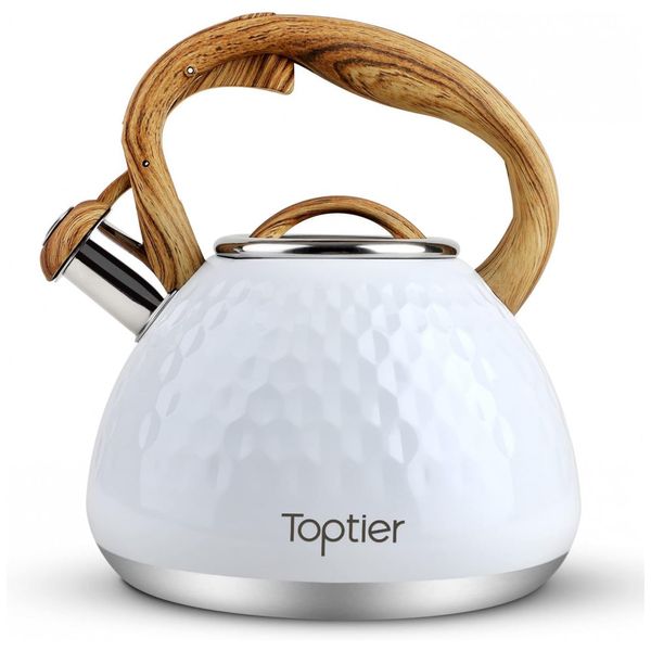 Chaleira-de-Cha-2.7L-em-Aco-Inoxidavel-com-Apito-Branca-foto-0
