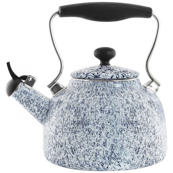 Vintage-Chaleira-de-Cha-1.7L-em-Aco-Carbono-com-Apito-foto-0