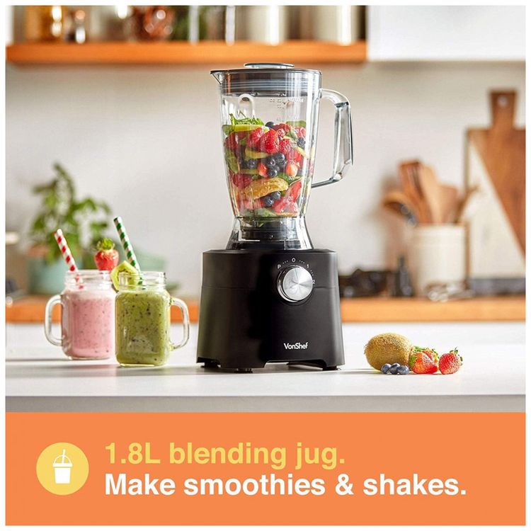 VonShef-Processador-de-Alimentos-Multifuncional-1.8L-em-Aco-foto-2