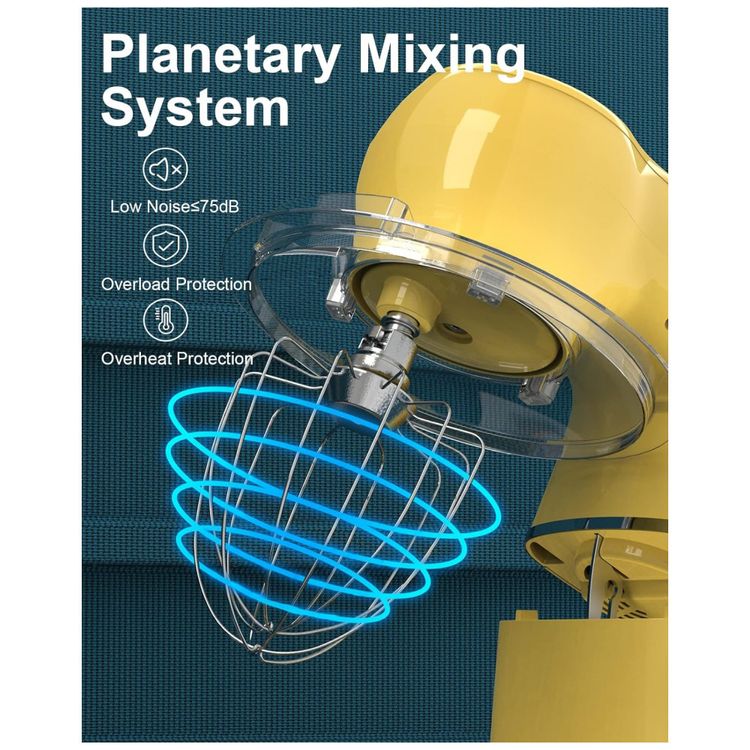 Batedeira-Planetaria-Eletrica-5L-com-10-Velocidades-Aco-foto-3