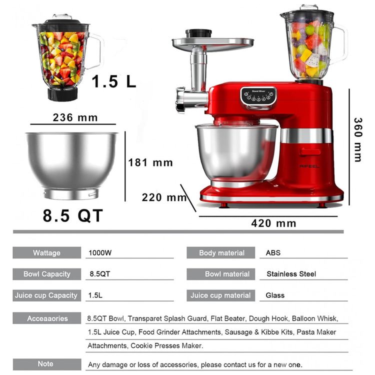 Batedeira-Eletrica-8-em-1-Kitchen-8-Litros-com-5-Velocidades-foto-1