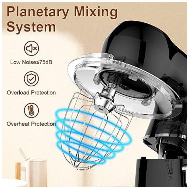 Batedeira-Planetaria-Eletrica-5L-com-10-Velocidades-Aco-foto-4
