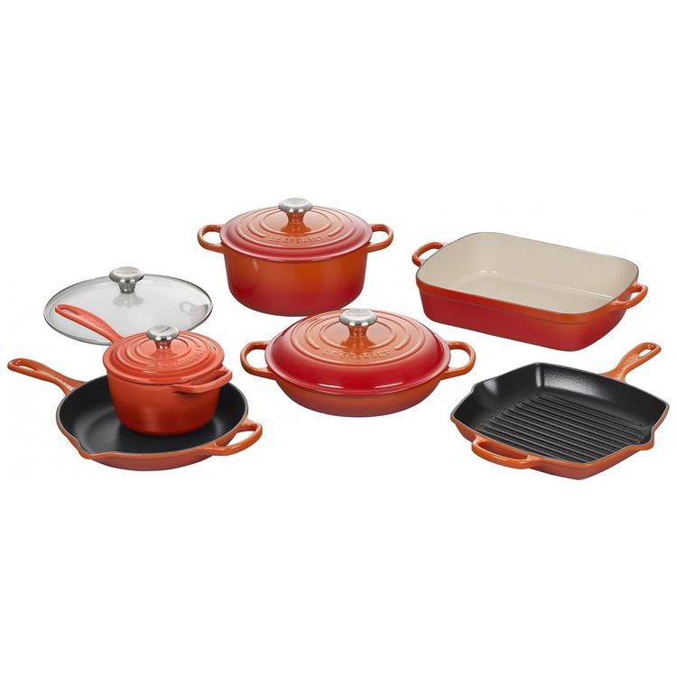 Conjunto-de-Panelas-e-Frigideira-de-Ferro-Fundido-10-Pecas-foto-0