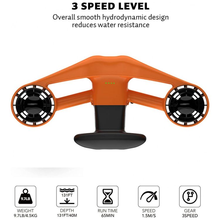 PRO-Scooter-de-Propulsor-Aquatico-Mergulhe-de-ate-40-Metros-foto-1