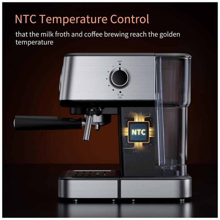 Maquina-de-Cafe-Expresso-15-Bar-com-Vaporizador-de-Leite-e-foto-2