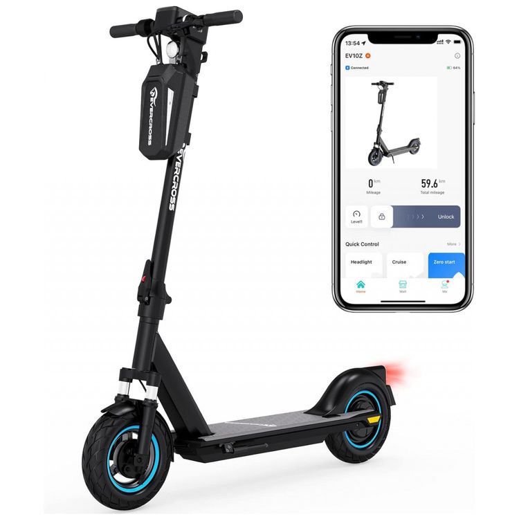 Patinete-Eletrico-Scooter-35-kmh-com-APP-para-ate-70-kg-e-foto-0