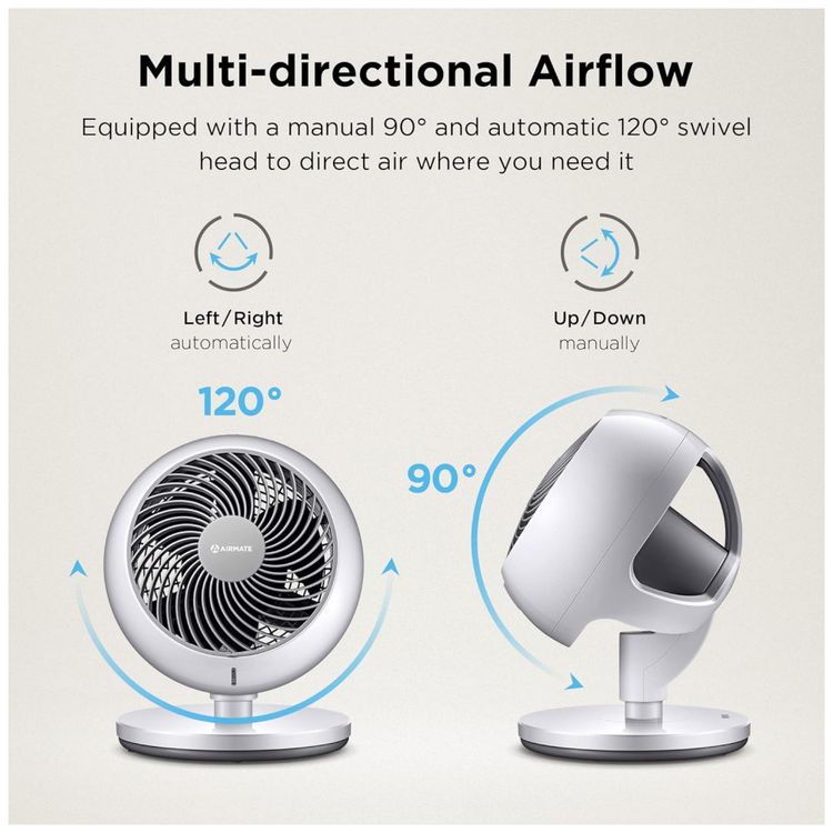 Ventilador-de-Mesa-AIRMATE-com-10-Velocidades-e-Controle-foto-3