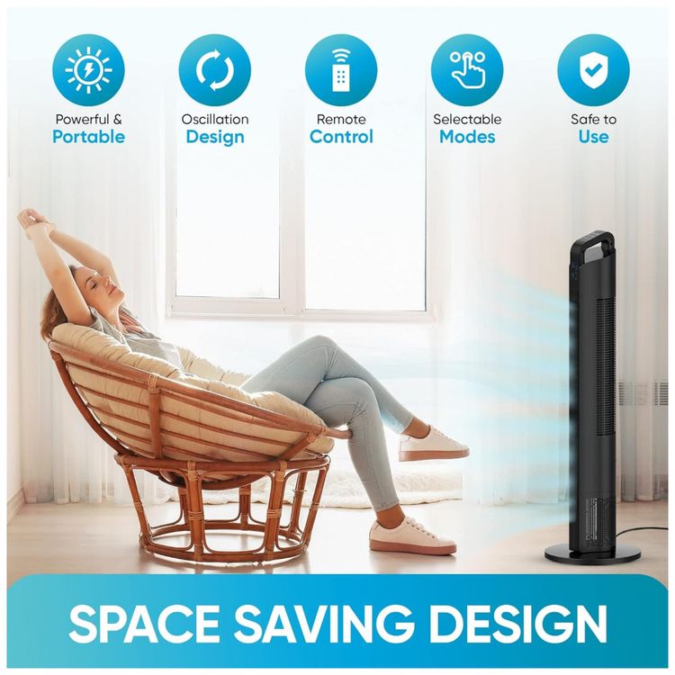 Ventilador-de-Torre-com-3-Velocidades-Controle-Remoto-e-foto-2