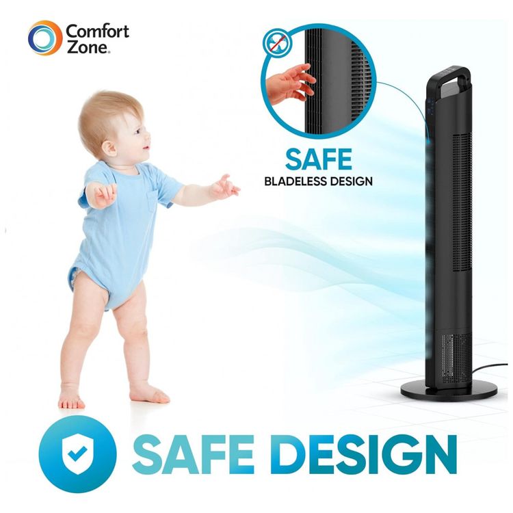 Ventilador-de-Torre-com-3-Velocidades-Controle-Remoto-e-foto-3