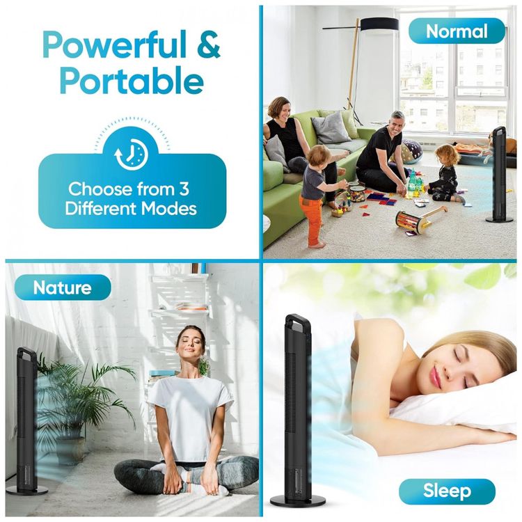 Ventilador-de-Torre-com-3-Velocidades-Controle-Remoto-e-foto-4