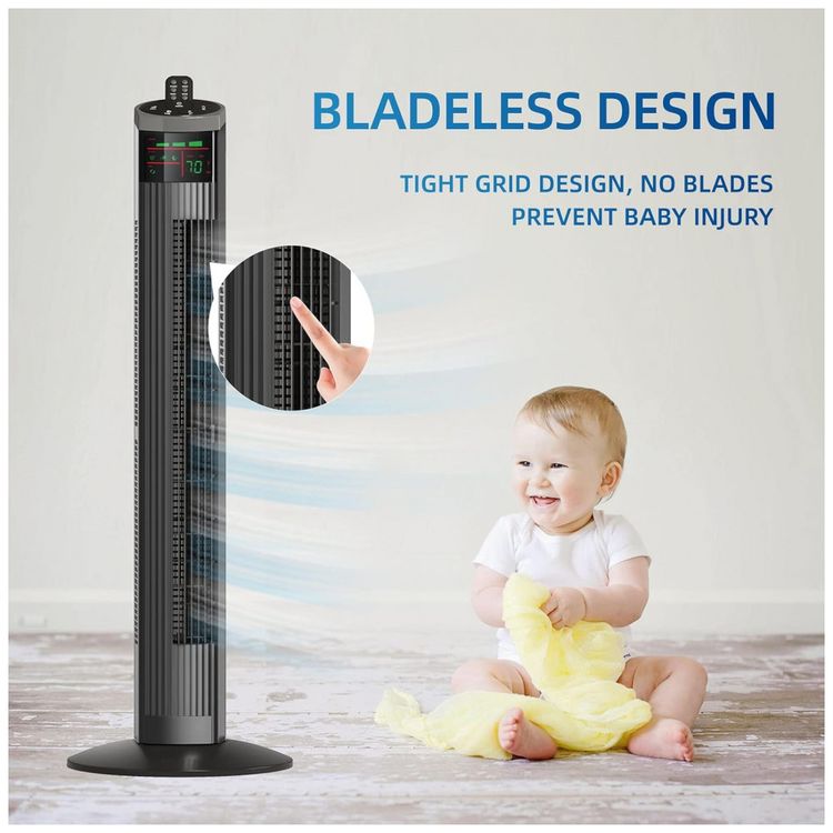 Ventilador-de-Torre-com-3-Velocidades-Controle-Remoto-e-foto-5