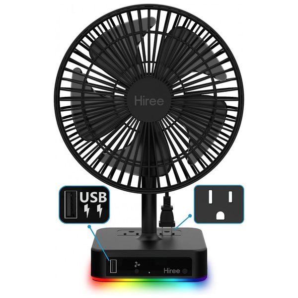 Ventilador-de-Mesa-com-3-Velocidades-Porta-Carregamento-foto-0