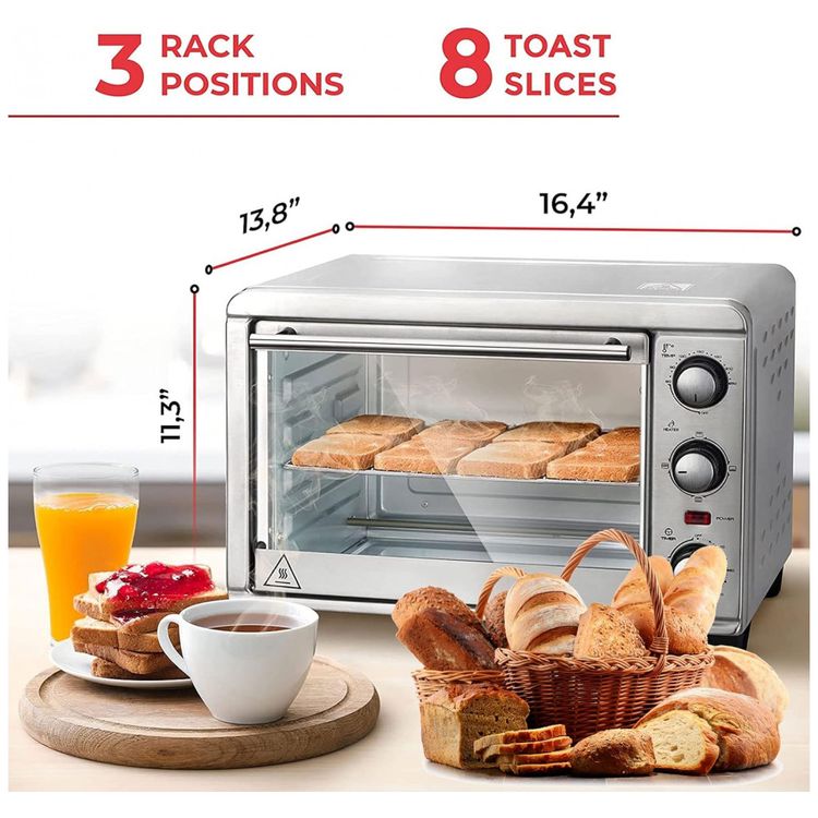 Forno-Eletrico-de-Bancada-com-3-Configuracoes-em-Aco-foto-1