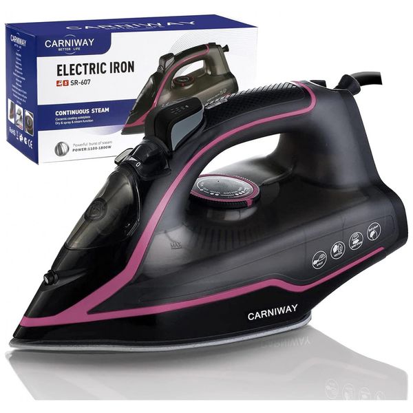 Ferro-de-Passar-a-Vapor-com-Base-de-Ceramica-1800W-110v-foto-0