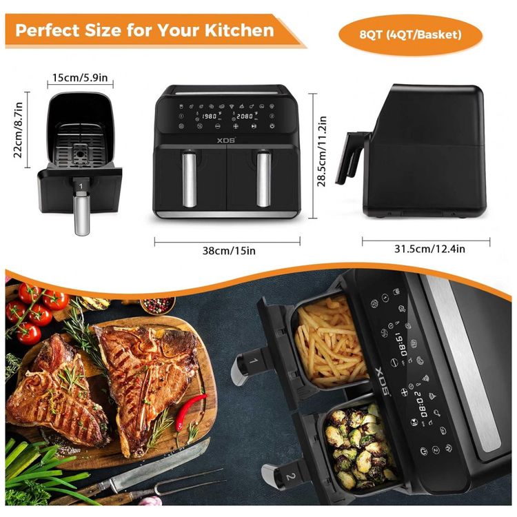 Fritadeira-Eletrica-AirFryer-8L-com-Painel-Digital-e-foto-5