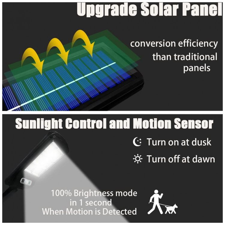 Luminaria-Solar-Externa-96-LED-com-Sensor-de-Movimento-e-foto-1