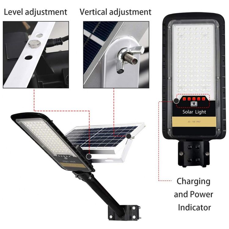 Luminaria-Solar-Externa-1500-Lumens-84-LEDS-80W-com-Controle-foto-2