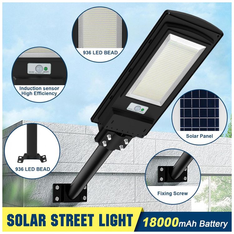 Luminaria-Solar-Externa-936-LEDS-com-Sensor-de-Movimento-e-foto-2