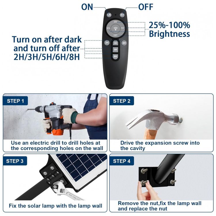 Luminaria-Solar-Externa-936-LEDS-com-Sensor-de-Movimento-e-foto-4