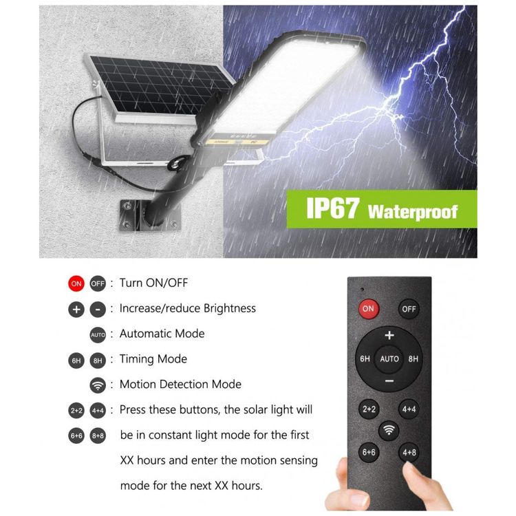 Luminaria-Solar-Externa-100K-7000K-com-Sensor-de-Movimento-foto-4