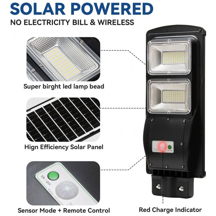 Luminaria-Solar-Externa-6000-Lumens-com-Sensor-de-Movimento-foto-2