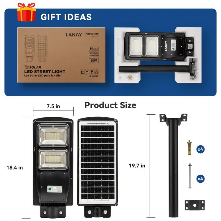 Luminaria-Solar-Externa-6000-Lumens-com-Sensor-de-Movimento-foto-4