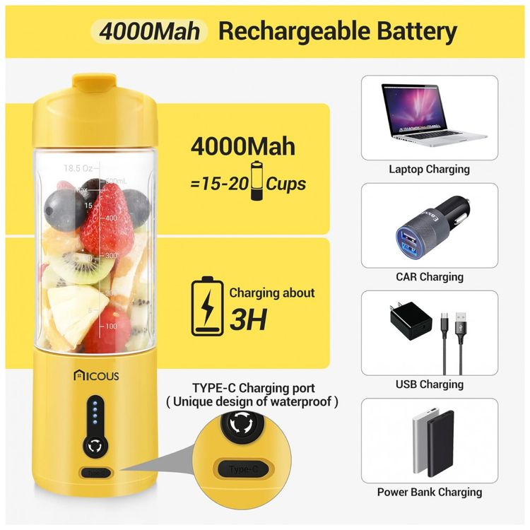 Liquidificador-Portatil-550mL-com-Carregamento-USB-e-Bandeja-foto-1