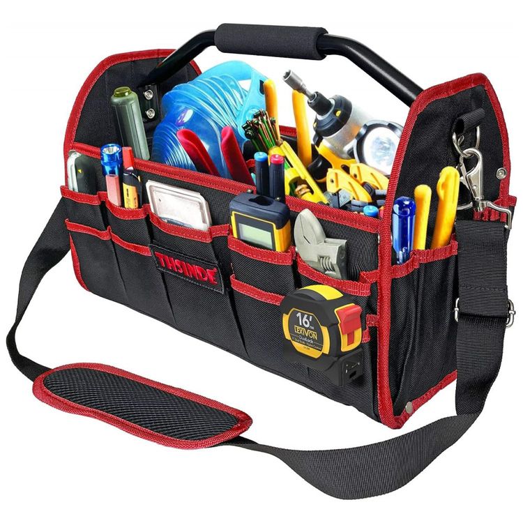 Bolsa-de-Ferramentas-Reforcada-com-16-Bolsos-Thsinde-Verde-foto-0