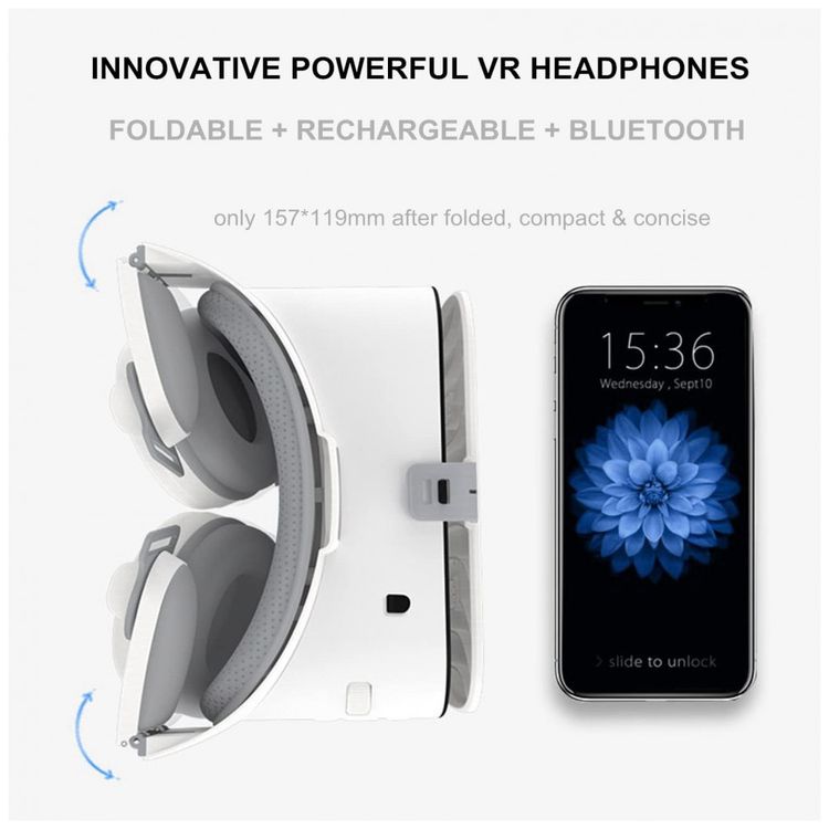 Oculos-VR-Realidade-Virtual-com-Fone-de-Ouvido-e-Controle-foto-4