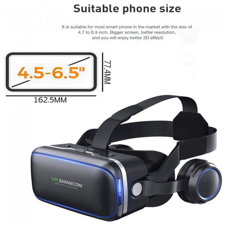 Oculos-VR-Realidade-Virtual-com-Fone-de-Ouvido-e-Controle-foto-1
