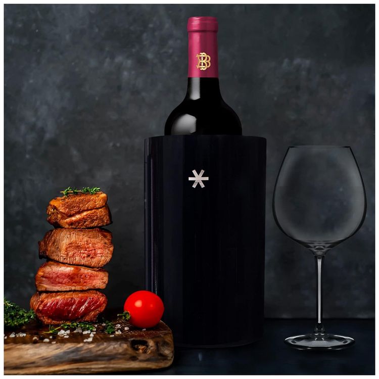 Porta-Garrafa-Termico-para-Vinho-em-Aco-Inoxidavel-com-foto-5