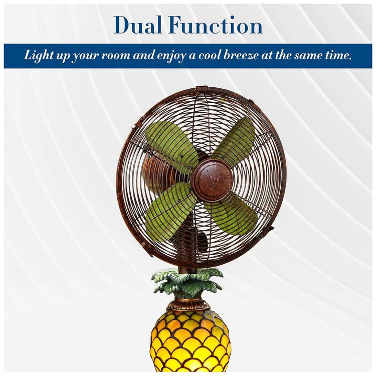 Ventilador-Abajur-com-3-Velocidades-Estilo-Retro-Abacaxi-foto-3