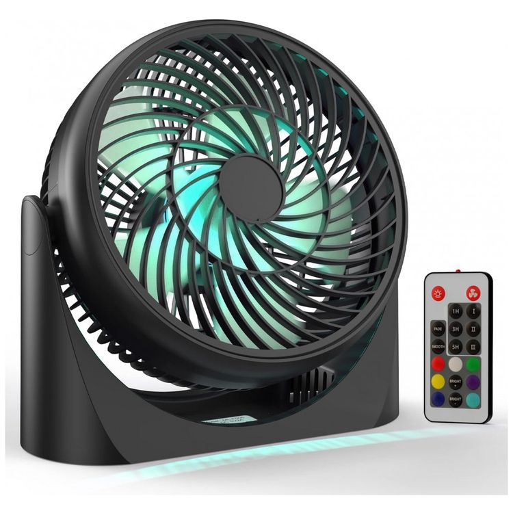 Ventilador-de-Mesa-Portatil-com-Controle-Remoto-e-Luz-foto-0