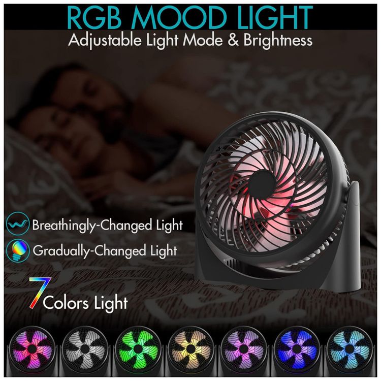 Ventilador-de-Mesa-Portatil-com-Controle-Remoto-e-Luz-foto-1