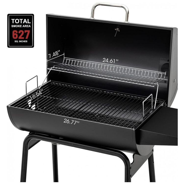 Churrasqueira-a-Carvao-com-Mesa-Lateral-Cor-ROYAL-GOURMET-foto-3
