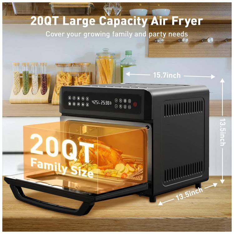 Fritadeira-Eletrica-AirFryer-20L-em-Aco-Inoxidavel-com-Livro-foto-2