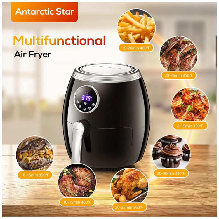 Fritadeira-Eletrica-AirFryer-6L-com-Frigideira-Antiaderente-foto-2