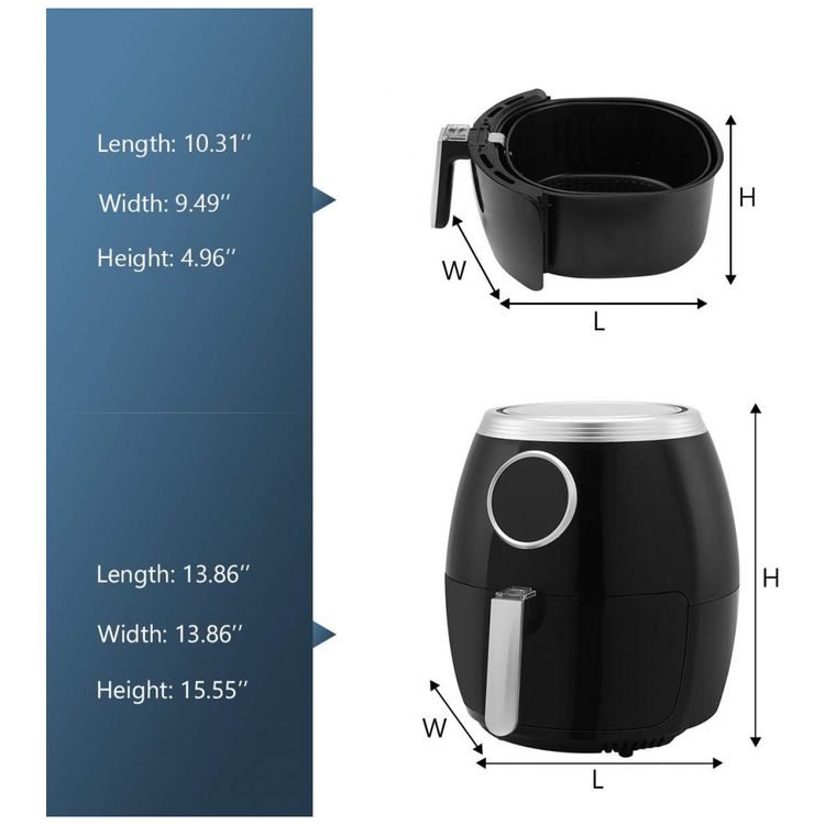 Fritadeira-Eletrica-AirFryer-6L-com-Frigideira-Antiaderente-foto-5