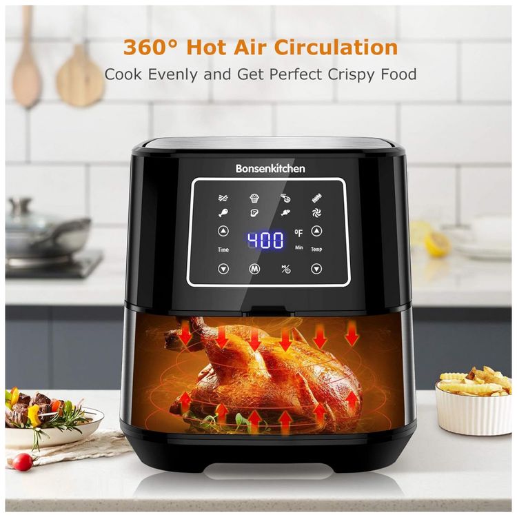 Fritadeira-Eletrica-AirFryer-6L-em-Aco-Inoxidavel-com-Painel-foto-2